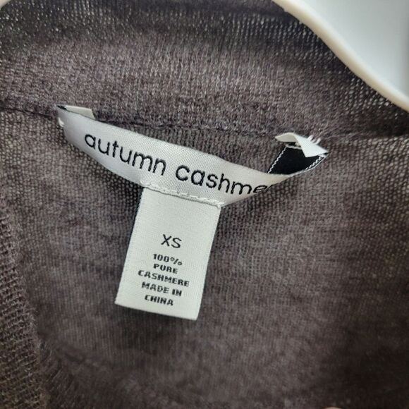 Autumn Cashmere Second Skin Sheer Mock Cashmere Sweater XS - Picture 4 of 6